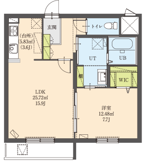 Bタイプの間取り図