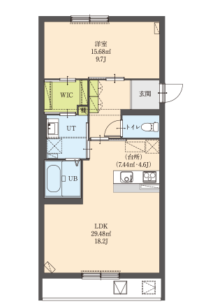 Dタイプの間取り図